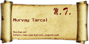 Murvay Tarcal névjegykártya